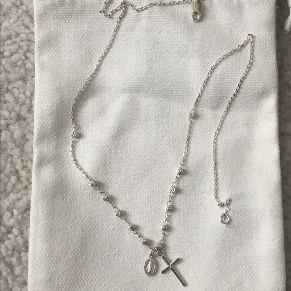 Religion Silver Necklace